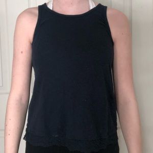 Navy Blue Abercrombie Kids Lace Tank Top